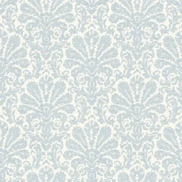 Seascape Blue Damask Wallpaper Sidewall Chesapeake DLR54641