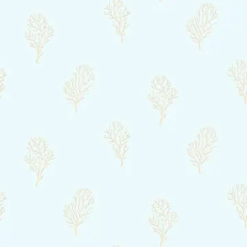 Islamorada Blue Coral Branch Wallpaper Sidewall Chesapeake DLR54661