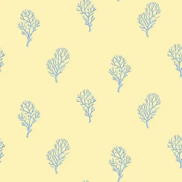 Islamorada Yellow Coral Branch Wallpaper Sidewall Chesapeake DLR54663