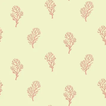 Islamorada Green Coral Branch Wallpaper Sidewall Chesapeake DLR54664