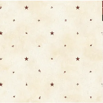 Sand Barn Star & Sprigs Wallpaper Sidewall Chesapeake FFR09065