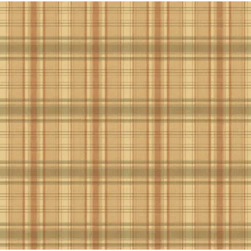 Yellow Sunny Plaid Wallpaper Sidewall Chesapeake FFR13045
