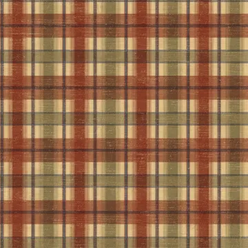 Cherry Wooden Plaid Wallpaper Sidewall Chesapeake FFR16133