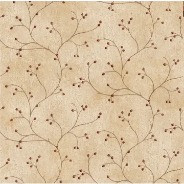 Beige Rosehip Trail Wallpaper Sidewall Chesapeake FFR16155