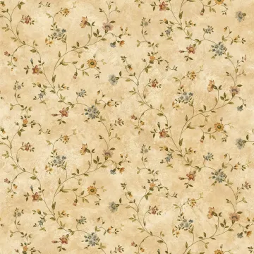 Taupe Antique Floral Vine Wallpaper Sidewall Chesapeake FFR66363
