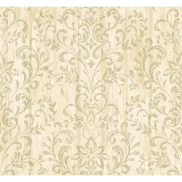 Reba Sand Country Faux Wood Wallpaper Sidewall Chesapeake PUR44021