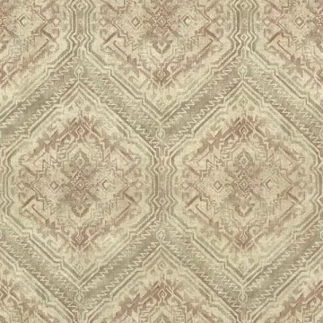 Hocking Hills Dark Red Navajo Medallion Wallpaper Sidewall Chesapeake TLL01361