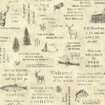 North Hills Beige Script Wallpaper Sidewall Chesapeake TLL01472