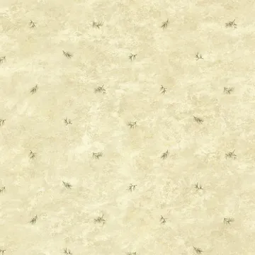 Pine Valley Sand Sprig Toss Wallpaper Sidewall Chesapeake TLL01482