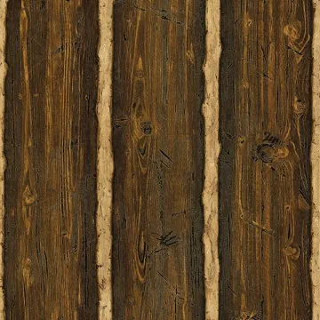 Log Cabin Brown Wood Paneling Wallpaper Sidewall Chesapeake TLL41382