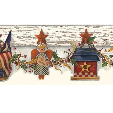 Liberty Angel Wallpaper Border AAI08121B Chesapeake