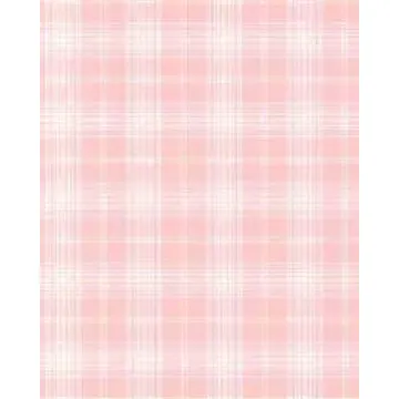 Plaid Stripe Pink Wallpaper - Norwall Wallcovering