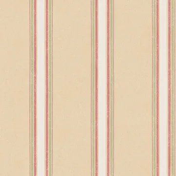 AB42411 Shabby Stripe Wallpaper Beige, Red, Green Abby Rose 3 Norwall Wallcovering