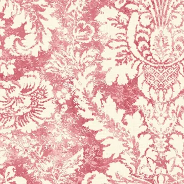AB42423 Valentine Damask Wallpaper Cream, Red Abby Rose 3 Norwall Wallcovering