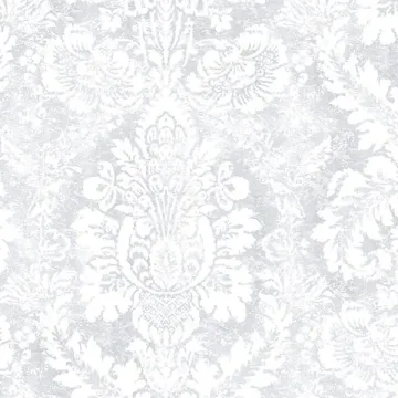 AB42424 Valentine Damask Wallpaper Grey Abby Rose 3 Norwall Wallcovering