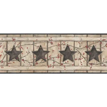Country Keepsakes Country Cutout Star Wallpaper
