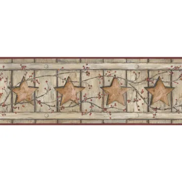 Country Keepsakes Country Cutout Star Wallpaper