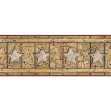 Country Keepsakes Country Cutout Star Wallpaper