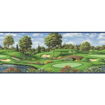 Golf Course Wallpaper Border
