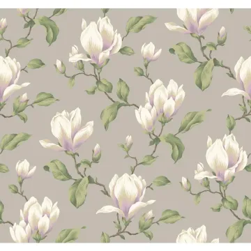 Ashford House Blooms Magnolia Branch Wallpaper
