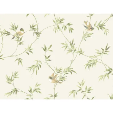 Ashford House Blooms  Songbirds Wallpaper