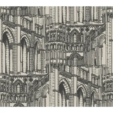 American Classics Architectural Drawing Wallpaper