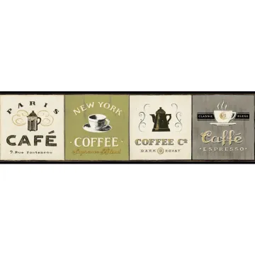 American Classics Coffee Signs Border