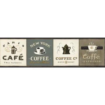 American Classics Coffee Signs Border