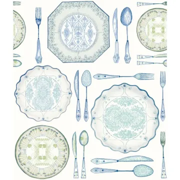 American Classics Dinnerware Wallpaper