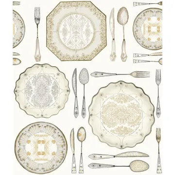 American Classics Dinnerware Wallpaper