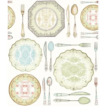 American Classics Dinnerware Wallpaper