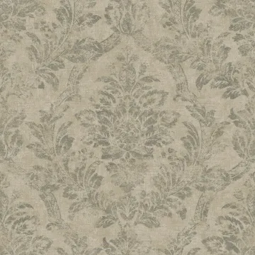 American Classics Distressed Damask Wallpaper