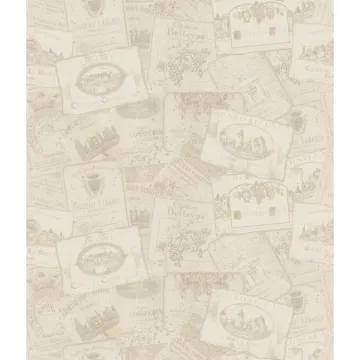 American Classics Wine Label Sidewall Wallpaper