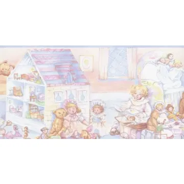 Girls Playroom Wallpaper Border