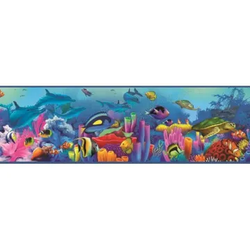 Ocean Underwater Garden & Sea Life - Chesapeake Wallcovering