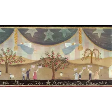 God Shed His Grace Wallpaper Border