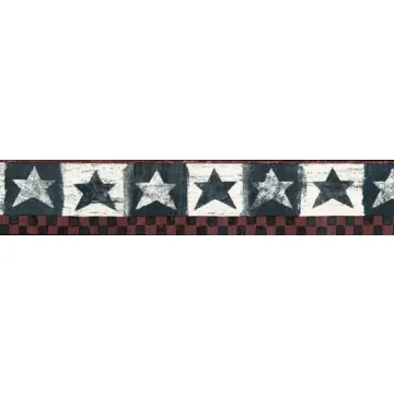 Americana Star Wallpaper Border