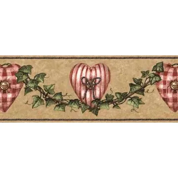 Ivy Heart Wallpaper Border