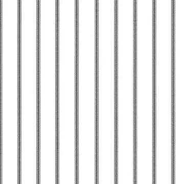 BW28705 Ticking Stripe Wallpaper Black Abby Rose 3 Norwall Wallcovering