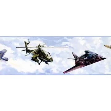 Military Aircraft Wallpaper Border