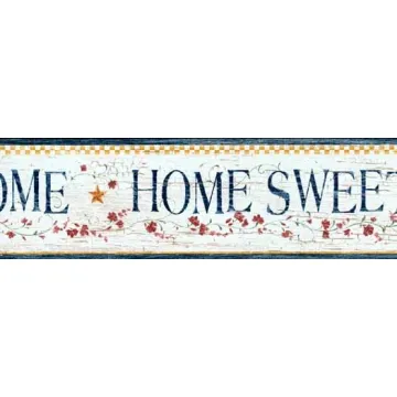 Home Sweet Home Crackle Wallpaper Border