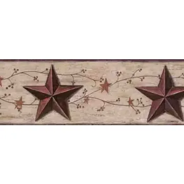 Stars and Berries Wallpaper Border