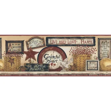 Hearts & Crafts Iii Inspirational Signs Border