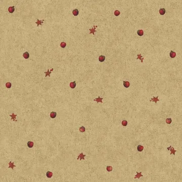 Hearts & Crafts Iii Apple Spot Wallpaper