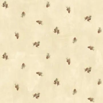 Welsh Wheat Pinecone Toss Wallpaper Sidewall Chesapeake BBC49463