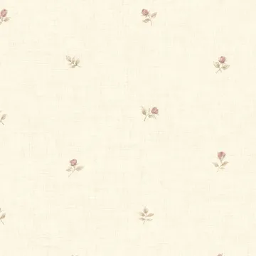 CG28854 Rose Buds Wallpaper Pink, Beige, Cream, Green Garden 2 Norwall Wallcovering