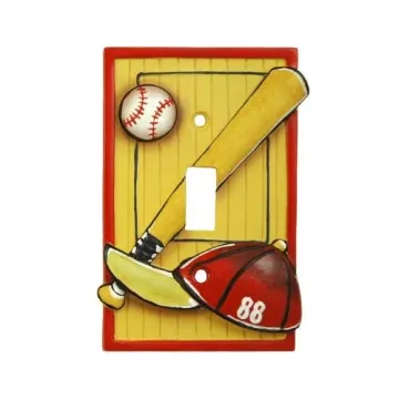 Lets Play Ball Single Switch Plate Cover 00111
