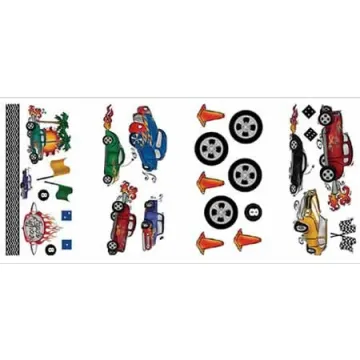 Road Racer Peel and Stick Appliques