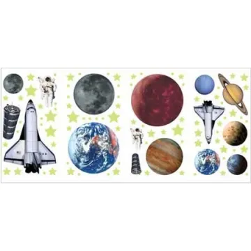 Outer Space Glow in the Dark Appliques