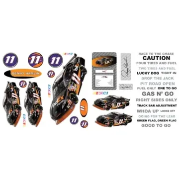 NASCAR Denny Hamlin Peel and Stick Appliques